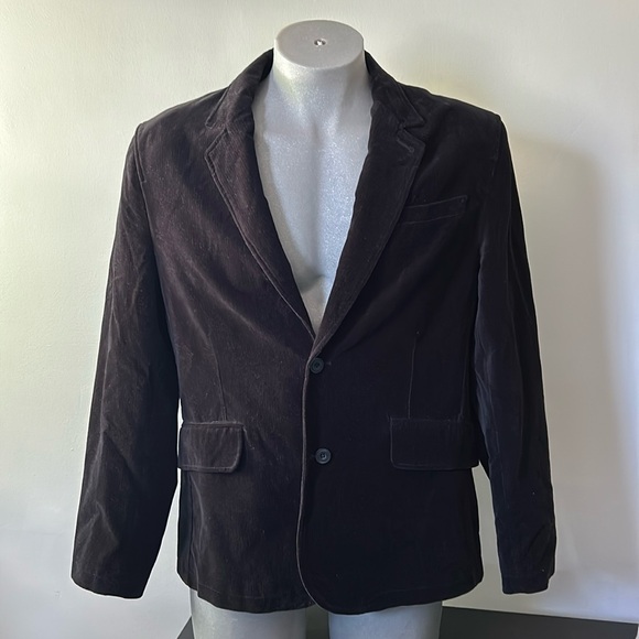 Black Velvet RW&CO Blazer Size Large Pinstriped - Picture 2 of 10